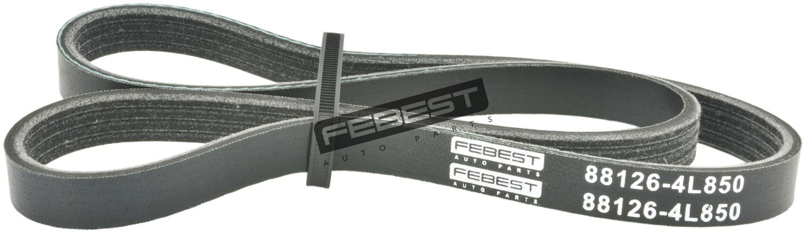 88126-4L850 Febest POLY-V BELT 4 RIBS 25212-26000, 25212-26021, 97713-29500, 977 - Picture 1 of 4