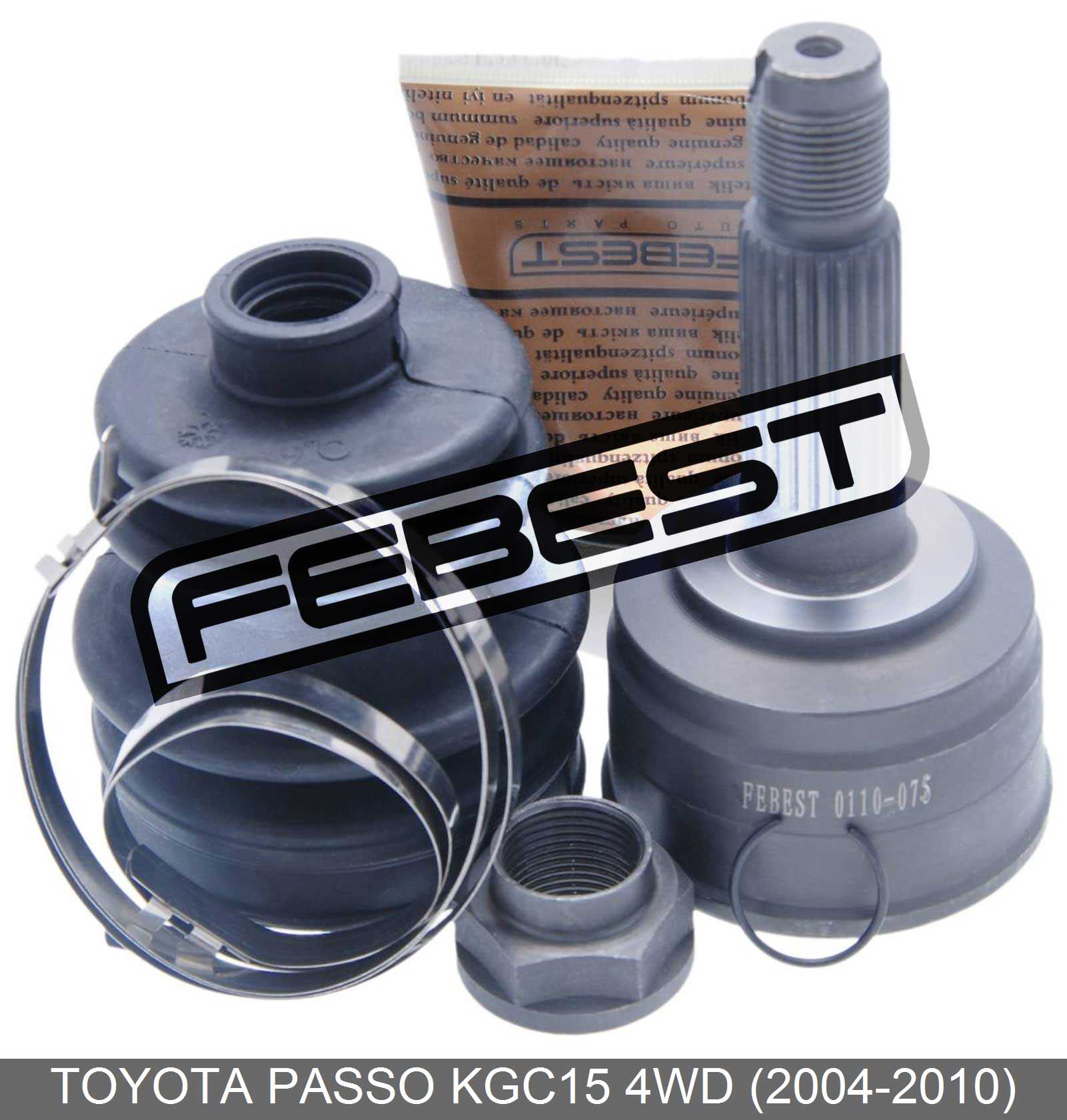 Outer Cv Joint 26X47X24 For Toyota Passo Kgc15 4Wd (2004