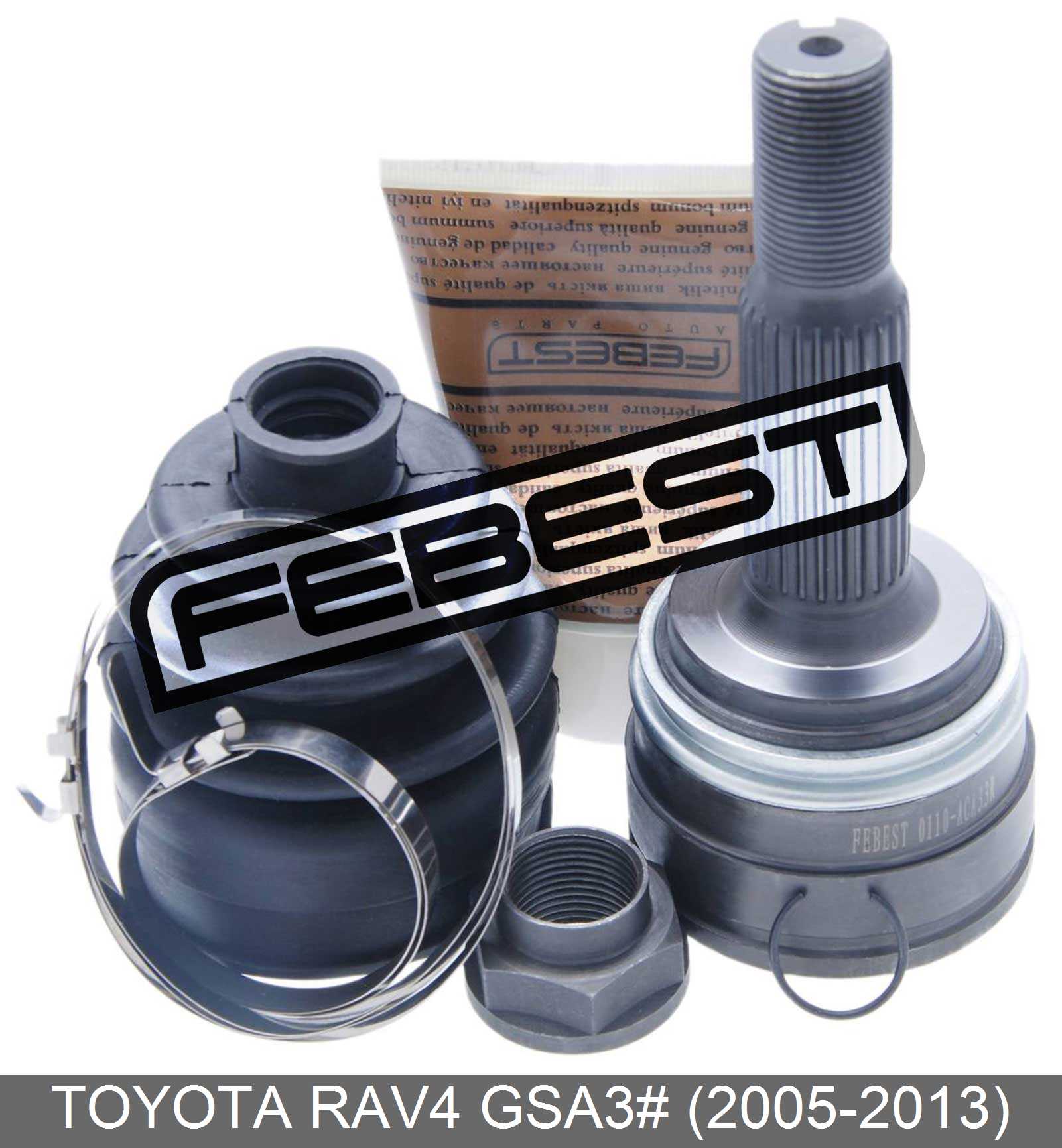 Outer Cv Joint Rear 18X52X26 For Toyota Rav4 Gsa3 (20052013)