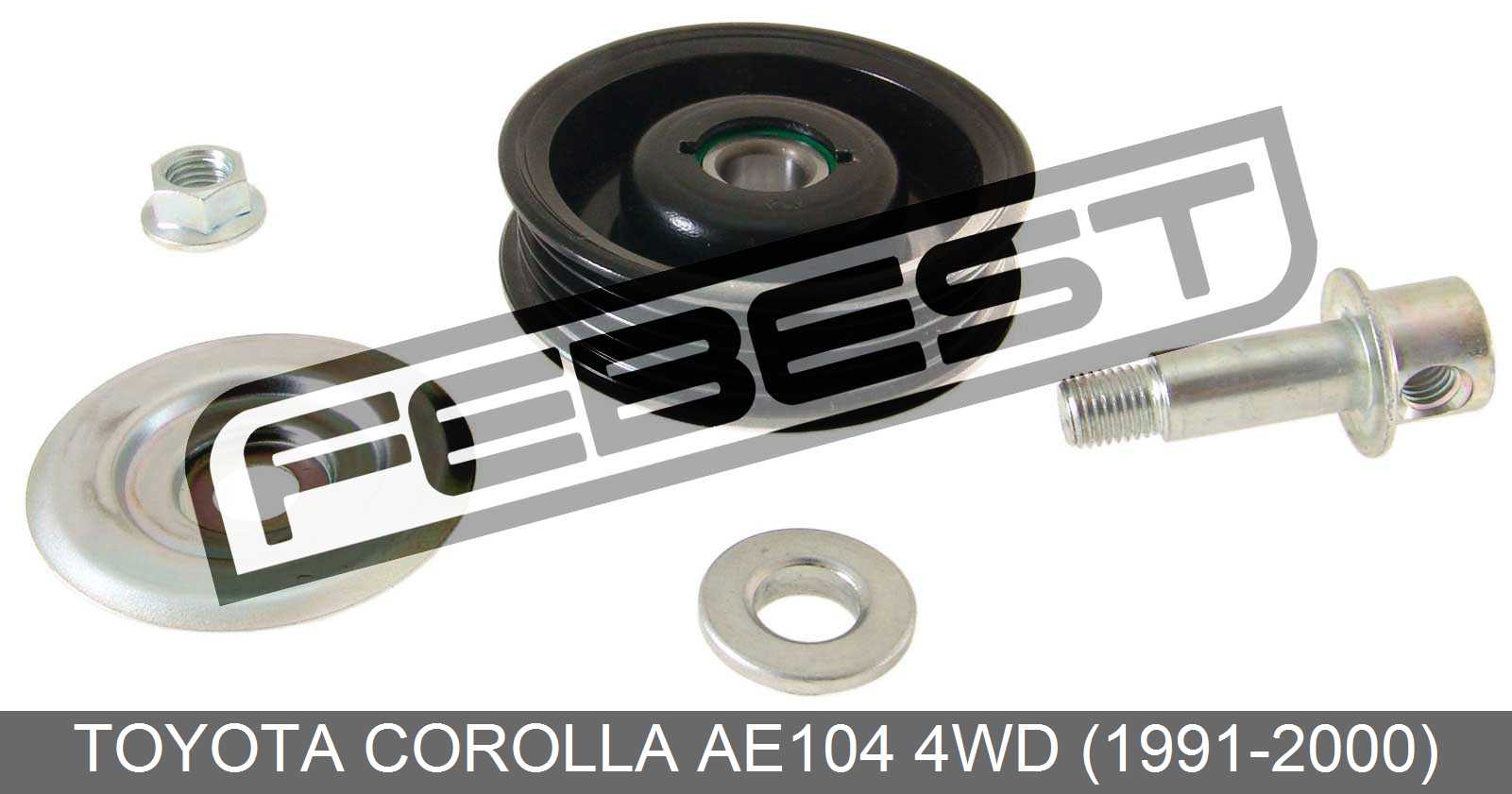 Pulley Tensioner Kit For Toyota Corolla Ae104 4Wd (19912000) eBay