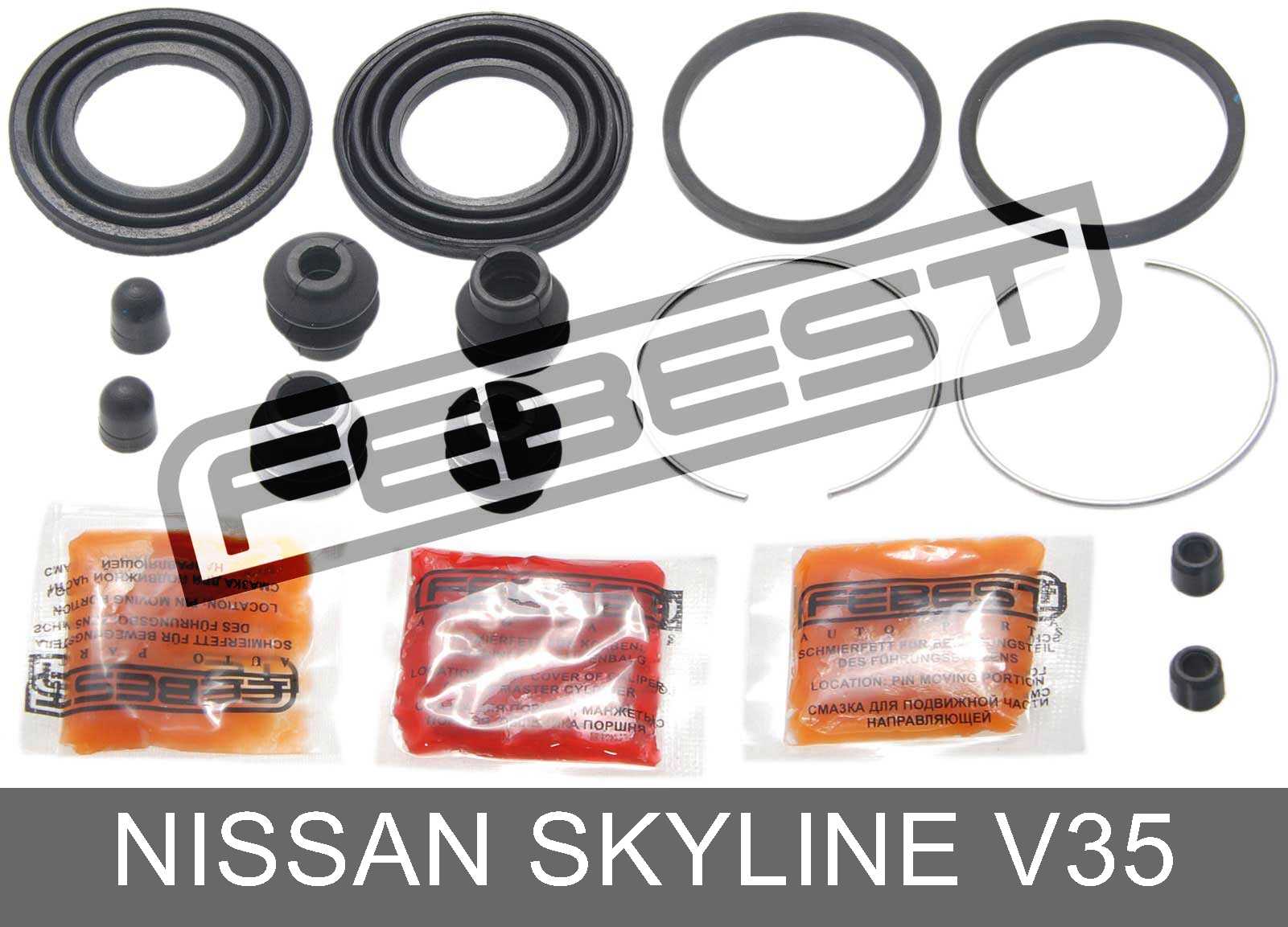 Fits NISSAN SKYLINE V35 2001-2007 Brake Caliper Slide Pin Brakes