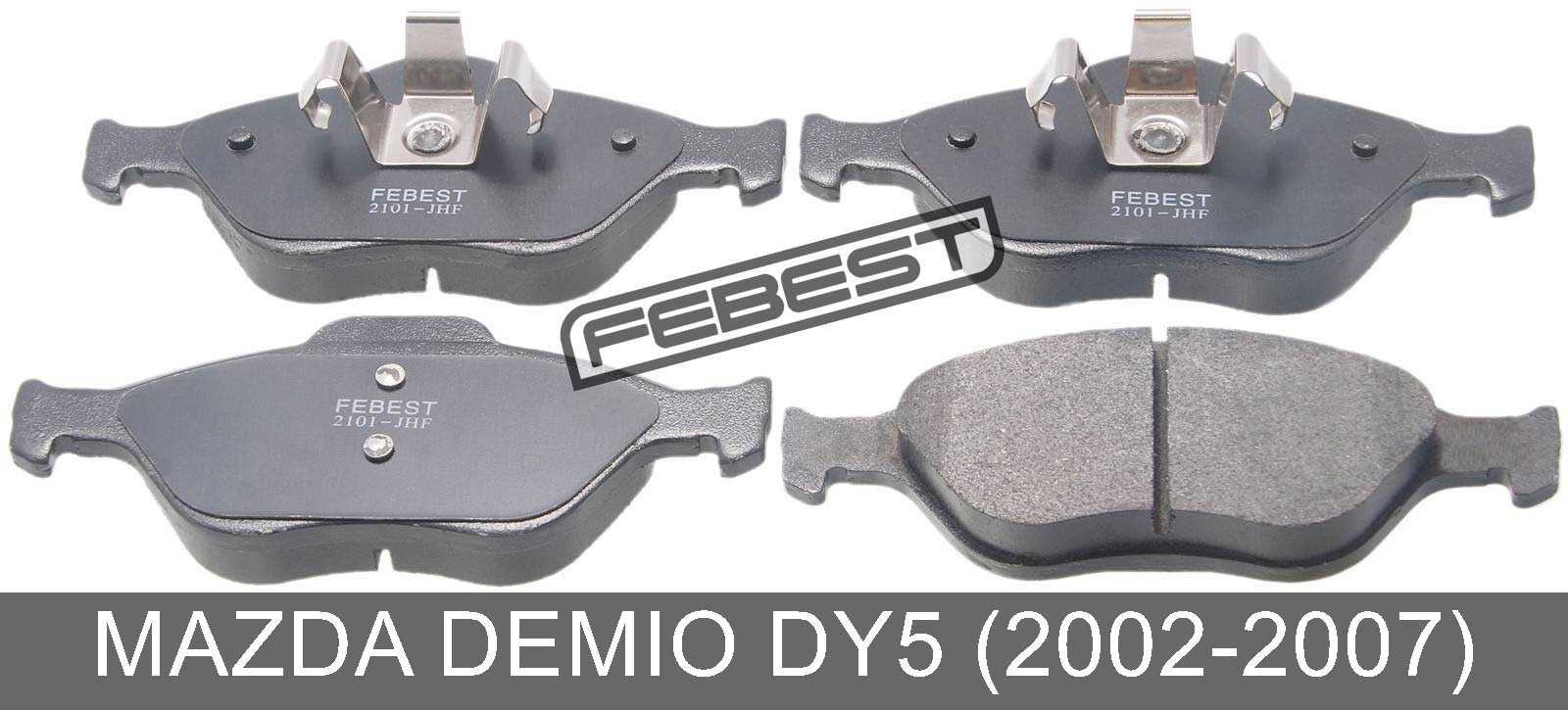 Pad Kit, Disc Brake, Front For Mazda Demio Dy5 (20022007) eBay