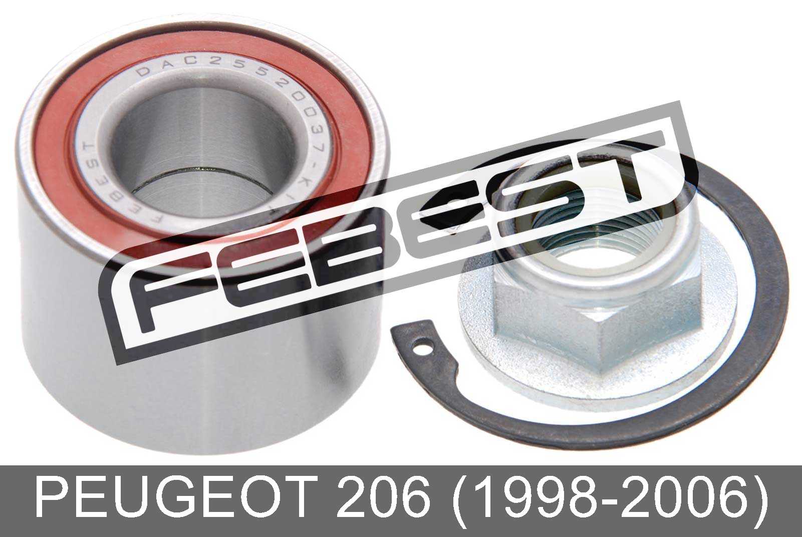Rear Wheel Bearing Repair Kit 25X52X37 For Peugeot 206 (19982006) eBay