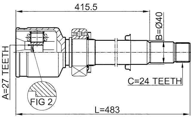 LEXUS 0111-GSV40RH Technical Schematic