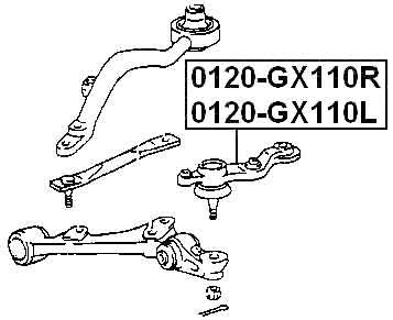 LEXUS 0120-GX110R Technical Schematic