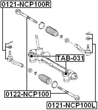 TOYOTA 0121-NCP100L Technical Schematic