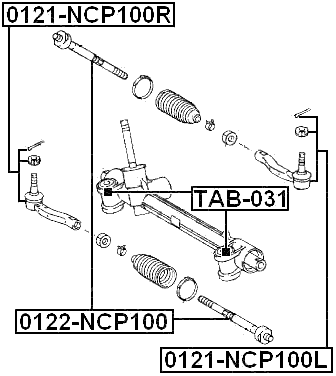 TOYOTA 0121-NCP100R Technical Schematic