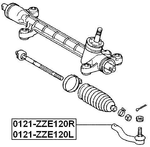 TOYOTA 0121-ZZE120R Technical Schematic