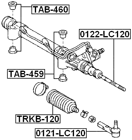 TOYOTA 0122-LC120 Technical Schematic