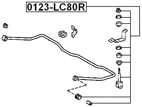 LEXUS 0123-LC80R Technical Schematic