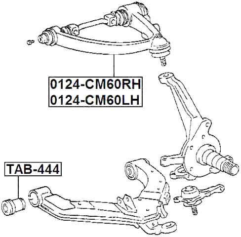 TOYOTA 0124-CM60LH Technical Schematic