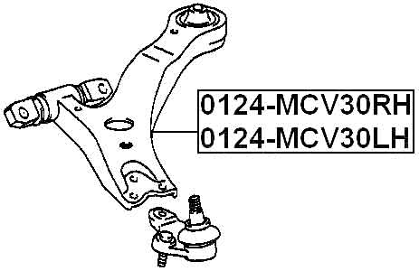 TOYOTA 0124-MCV30LH Technical Schematic