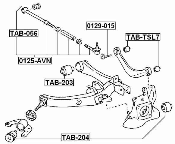 TOYOTA 0125-AVN Technical Schematic