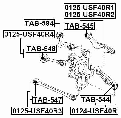LEXUS 0125-USF40R3 Technical Schematic