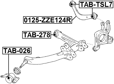 TOYOTA 0125-ZZE124R Technical Schematic