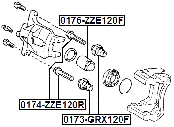 LEXUS 0173-GRX120F Technical Schematic