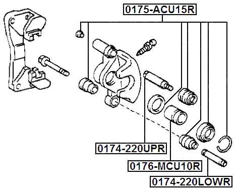 TOYOTA 0174-220UPR Technical Schematic