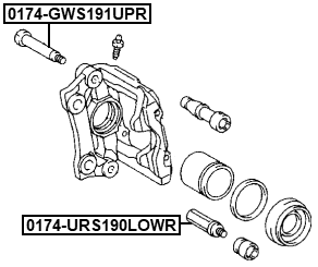 TOYOTA 0174-GWS191UPR Technical Schematic