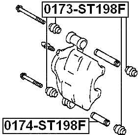 TOYOTA 0174-ST198F Technical Schematic