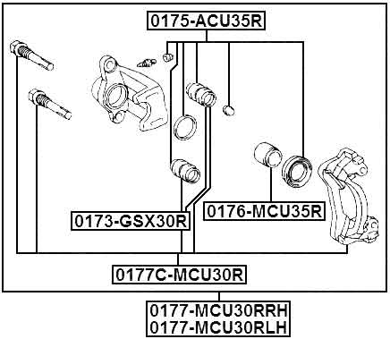 LEXUS 0177-MCU30RRH Technical Schematic