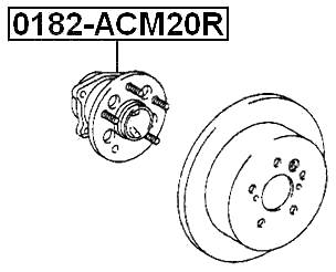 Febest 0182-ACM20R Technical Schematic