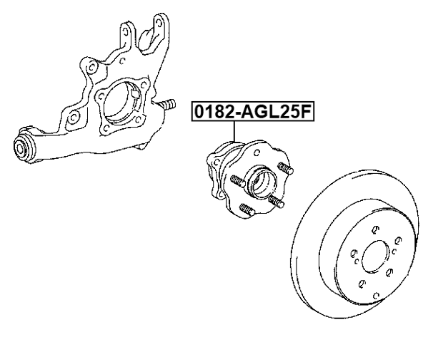 LEXUS 0182-AGL25F Technical Schematic