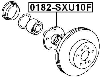 TOYOTA 0182-SXU10F Technical Schematic