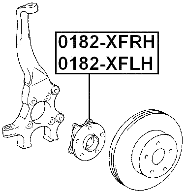 LEXUS 0182-XFRH Technical Schematic