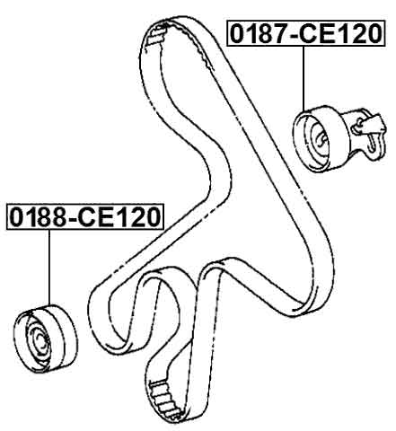 TOYOTA 0187-CE120 Technical Schematic