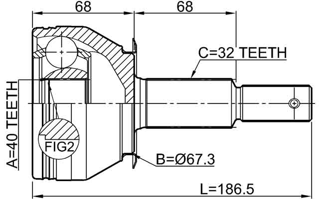 INFINITI 0210-TA60R Technical Schematic