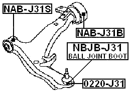 Febest 0220-J31 Technical Schematic