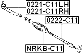 NISSAN 0221-C11RH Technical Schematic