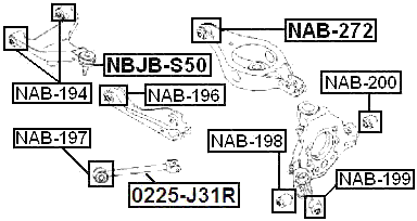 NISSAN 0225-J31R Technical Schematic