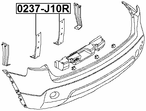 NISSAN 0237-J10R Technical Schematic