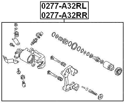 Rear Left Brake Caliper Assembly Fits NISSAN MAXIMA//CEFIRO A33 1998-2006