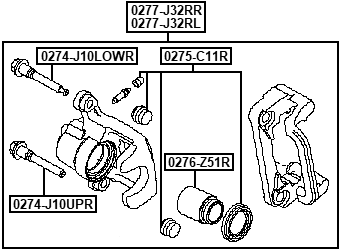 Febest 0277-J32RR Technical Schematic