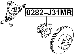 Febest 0282-J31MR Technical Schematic