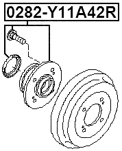 NISSAN 0282-Y11A42R Technical Schematic