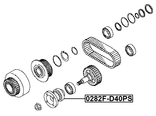 NISSAN 0282F-D40PS Technical Schematic