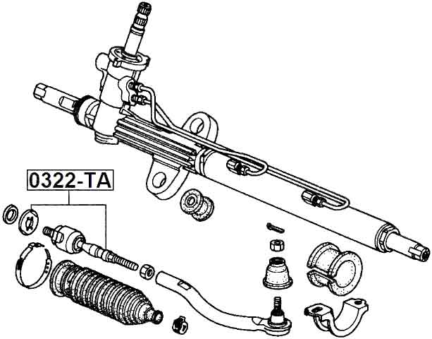 HONDA 0322-TA Technical Schematic