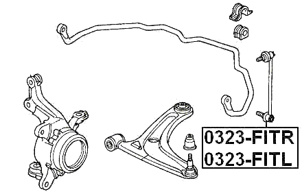 HONDA 0323-FITR Technical Schematic
