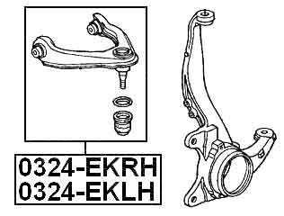 HONDA 0324-EKLH Technical Schematic