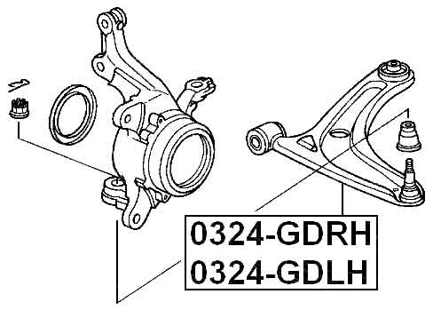 HONDA 0324-GDRH Technical Schematic