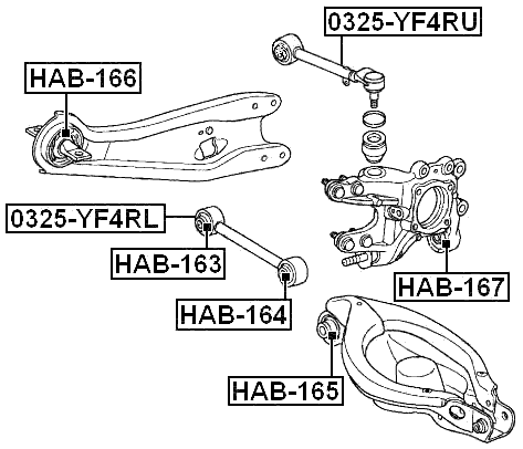 ACURA 0325-YF4RU Technical Schematic