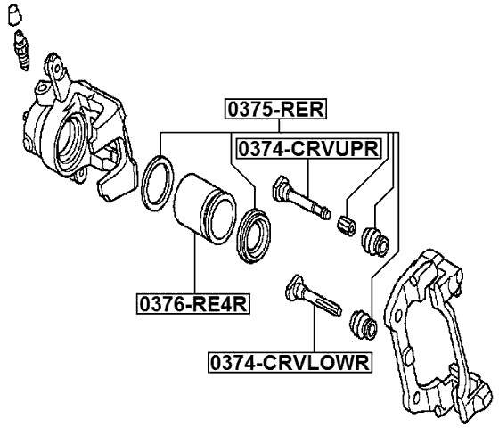 HONDA 0374-CRVLOWR Technical Schematic