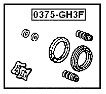 ACURA 0375-GH3F Technical Schematic