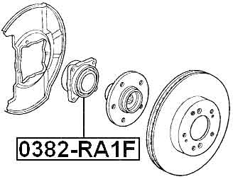 HONDA 0382-RA1F Technical Schematic