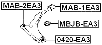 MITSUBISHI 0420-EA3 Technical Schematic