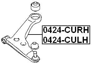 MITSUBISHI 0424-CURH Technical Schematic