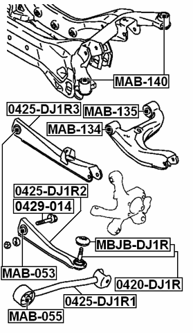 MITSUBISHI 0429-014 Technical Schematic